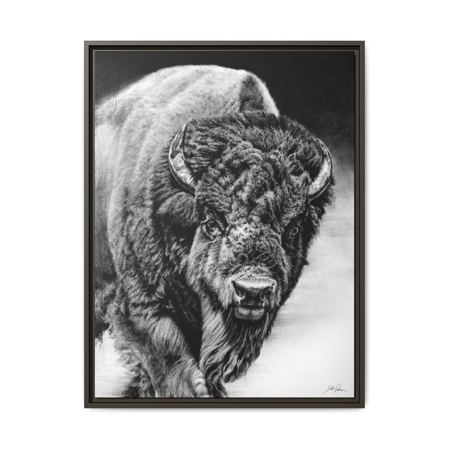 "Heavyweight Champ" Framed Canvas