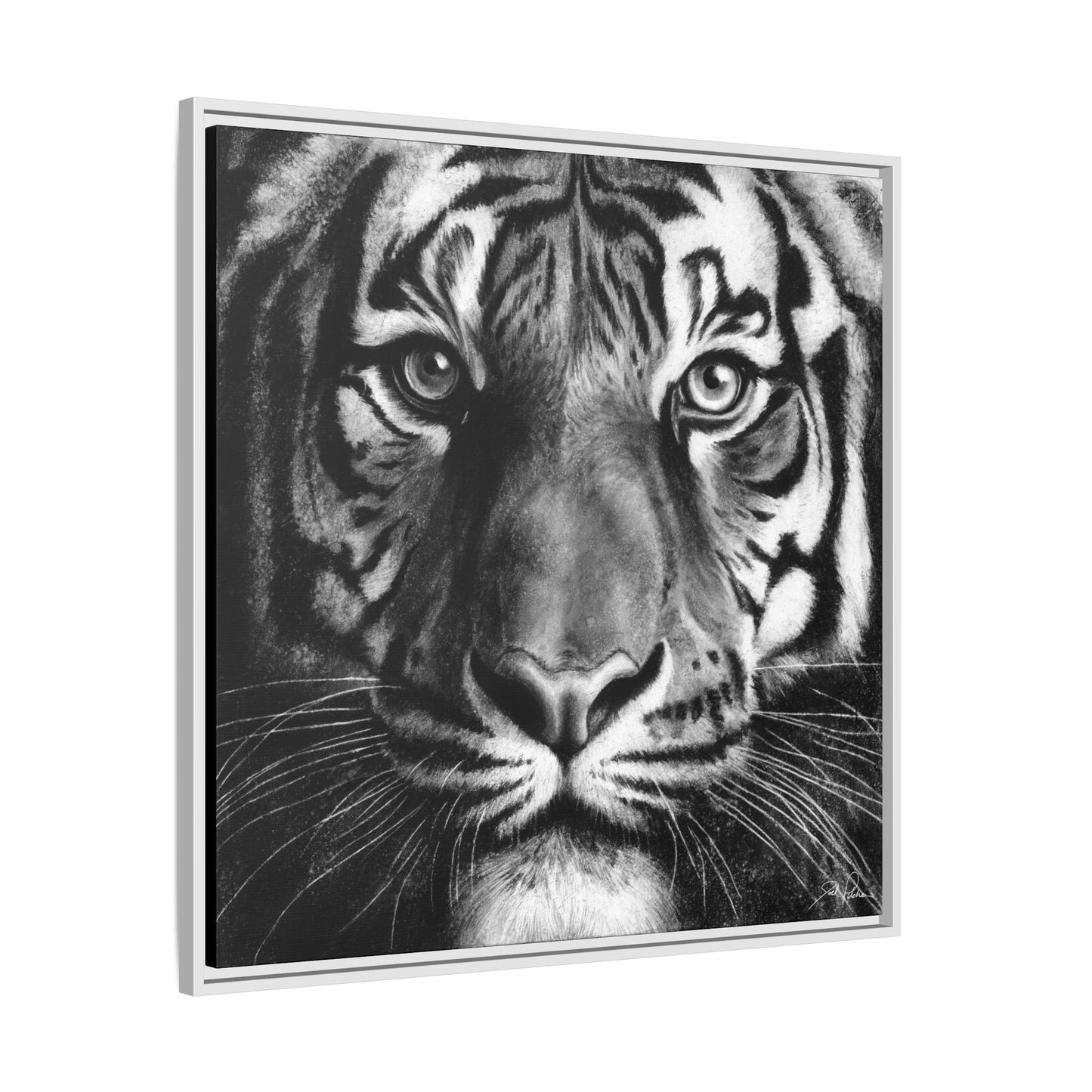 "Tiger" Framed Canvas