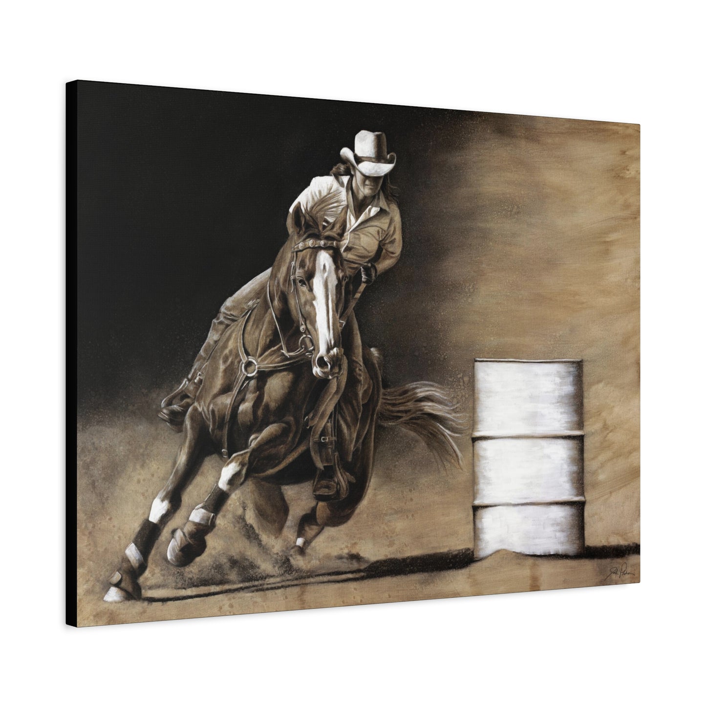 "Turn and Burn" Stretched Canvas