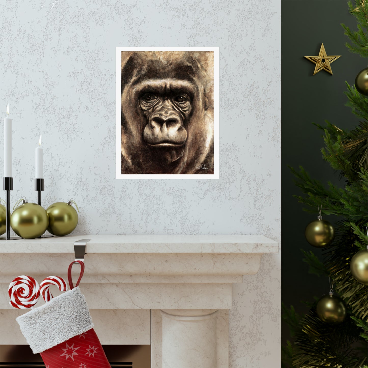 "Gorilla" Premium Matte Paper Print