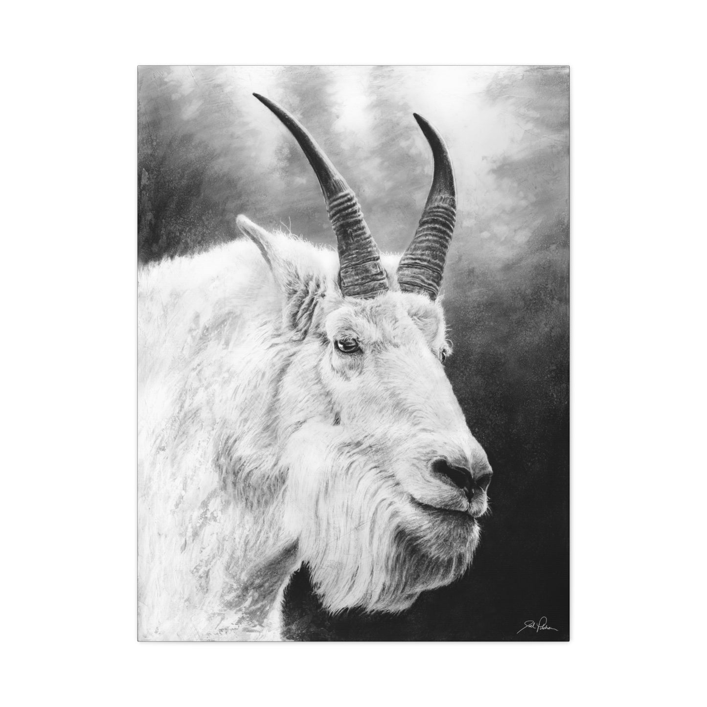 "G.O.A.T." Stretched Canvas
