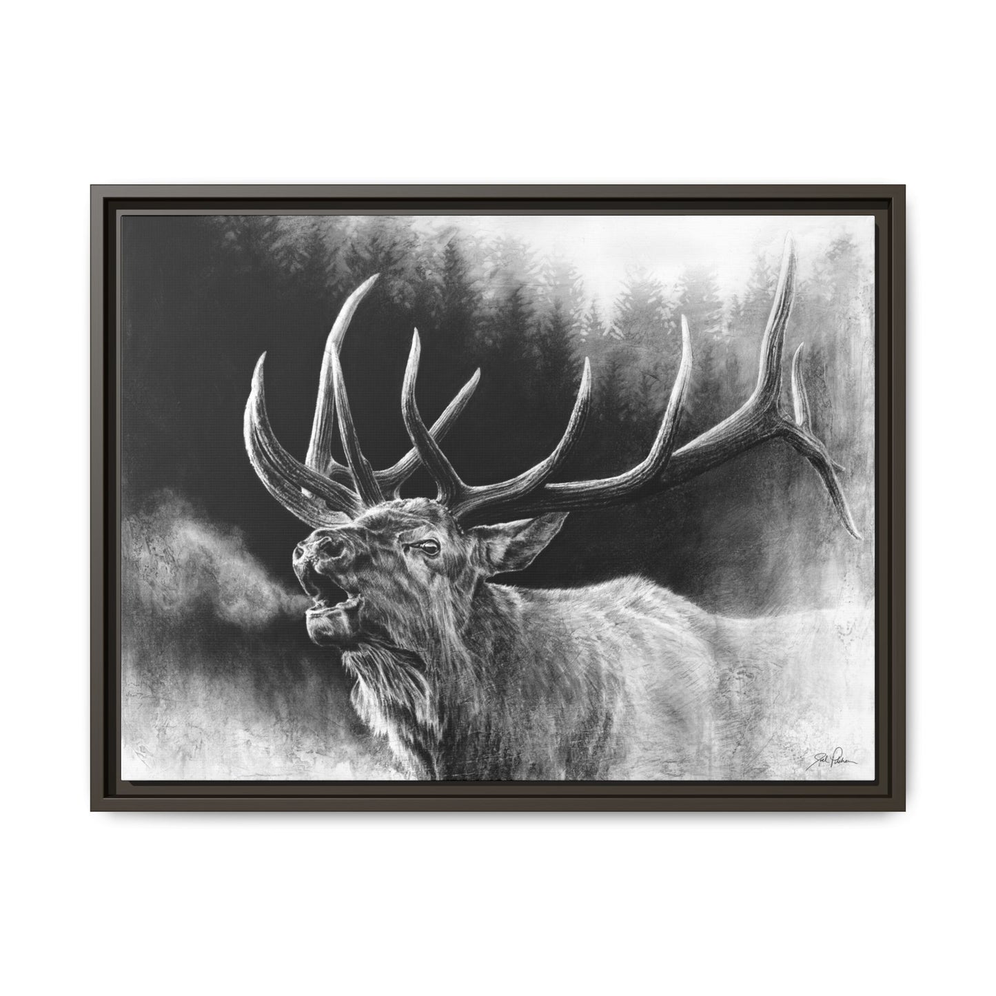 "Bugle Boy" Framed Canvas