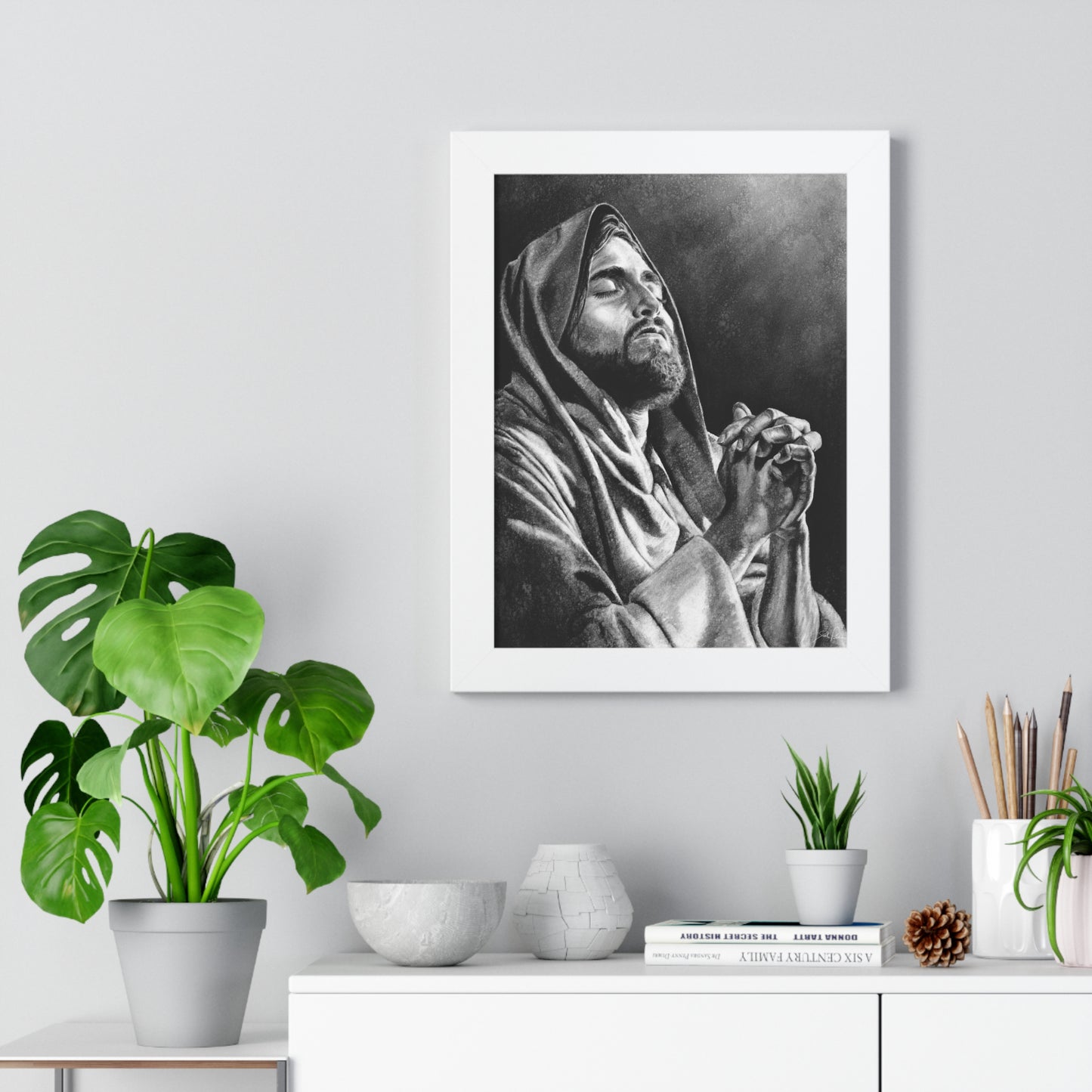 "Thy Will Be Done" Framed Paper Print