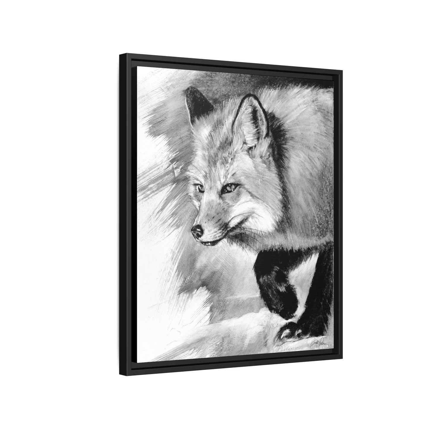"Fox" Framed Canvas