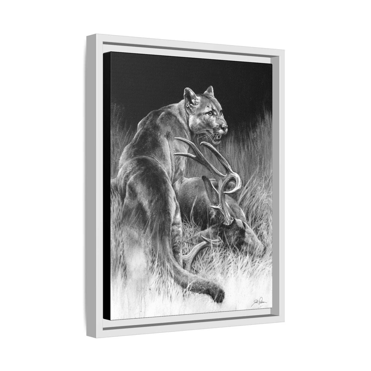 "Food Chain" Framed Canvas