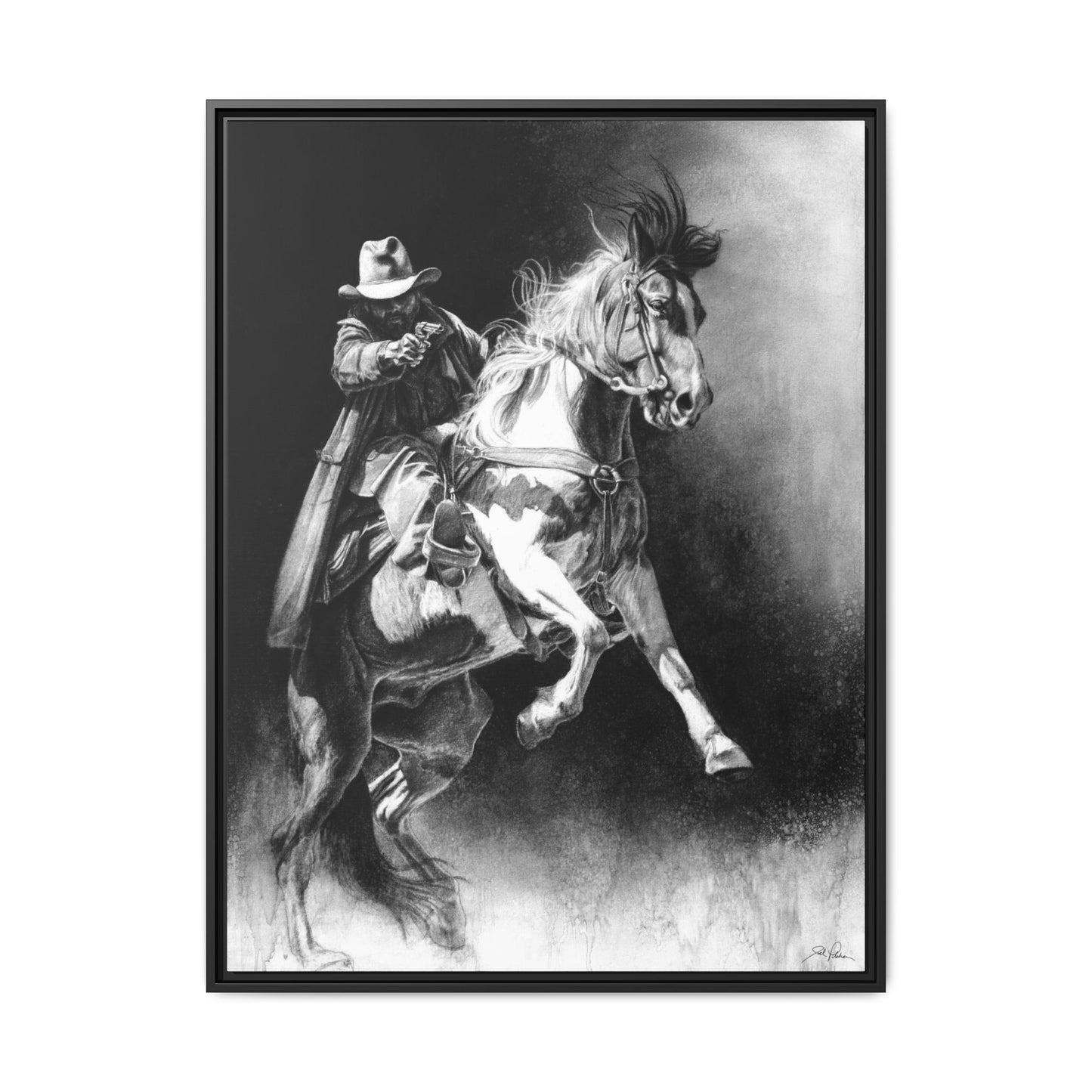 "Rough Rider" Framed Canvas
