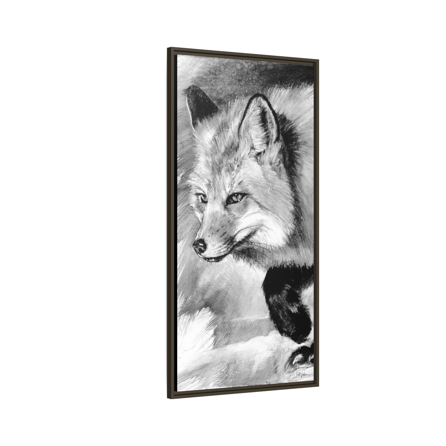 "Fox" Framed Canvas