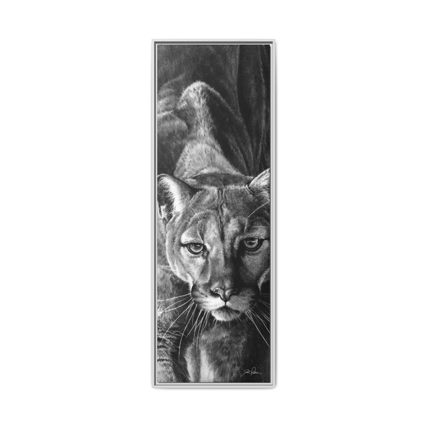"Watcher in the Woods" Framed Canvas