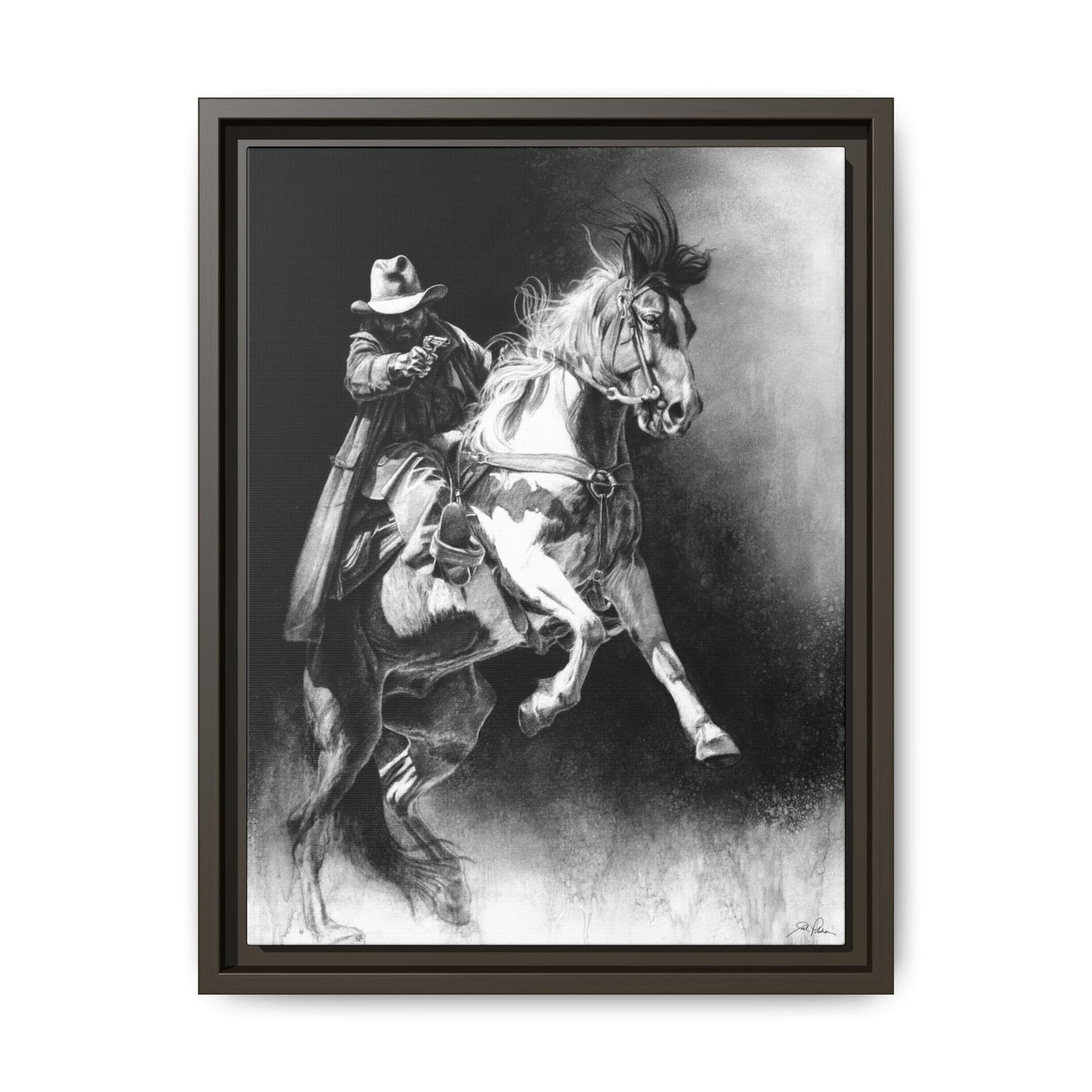 "Rough Rider" Framed Canvas