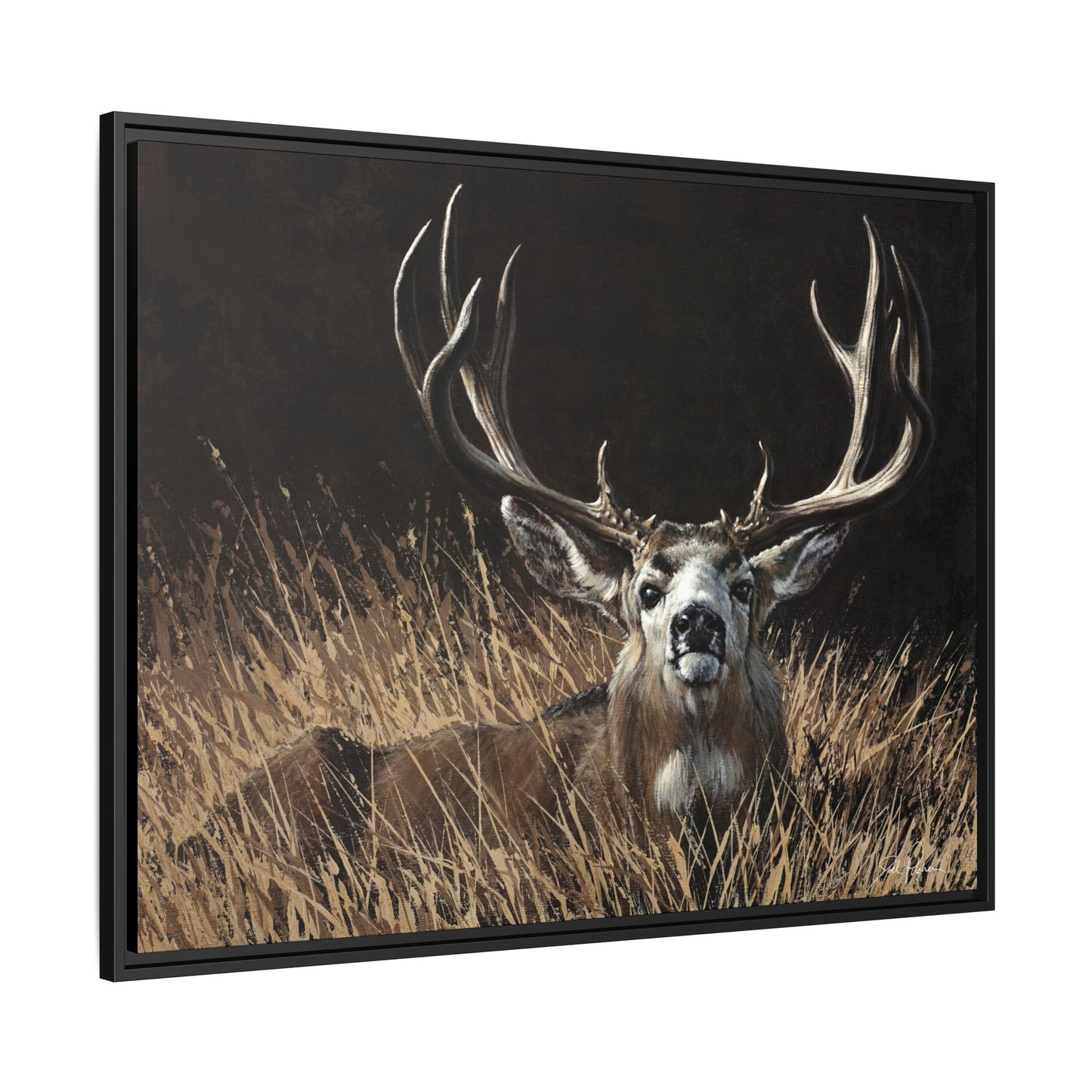 "Eye Contact" Framed Canvas