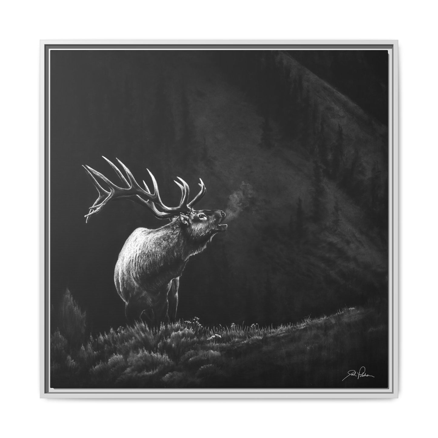 "Mountain Monarch" Framed Canvas