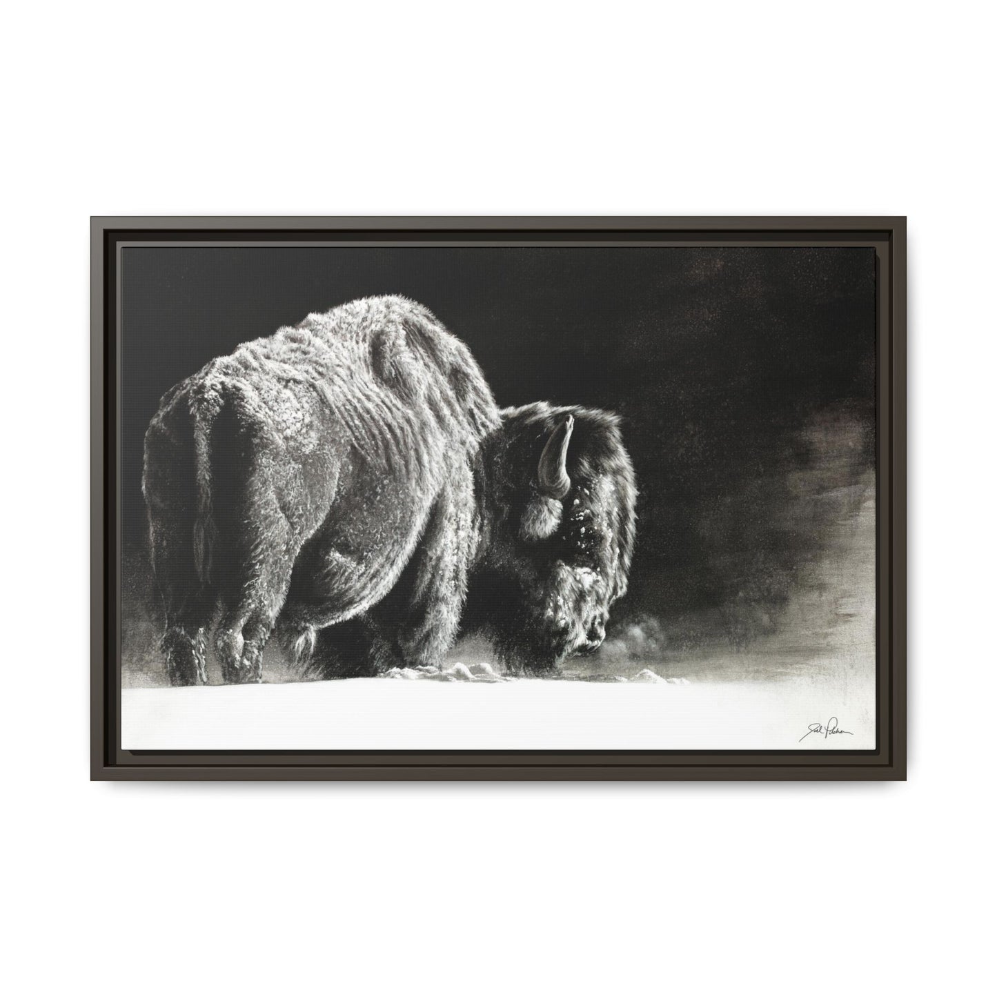 "Frosty" Framed Canvas