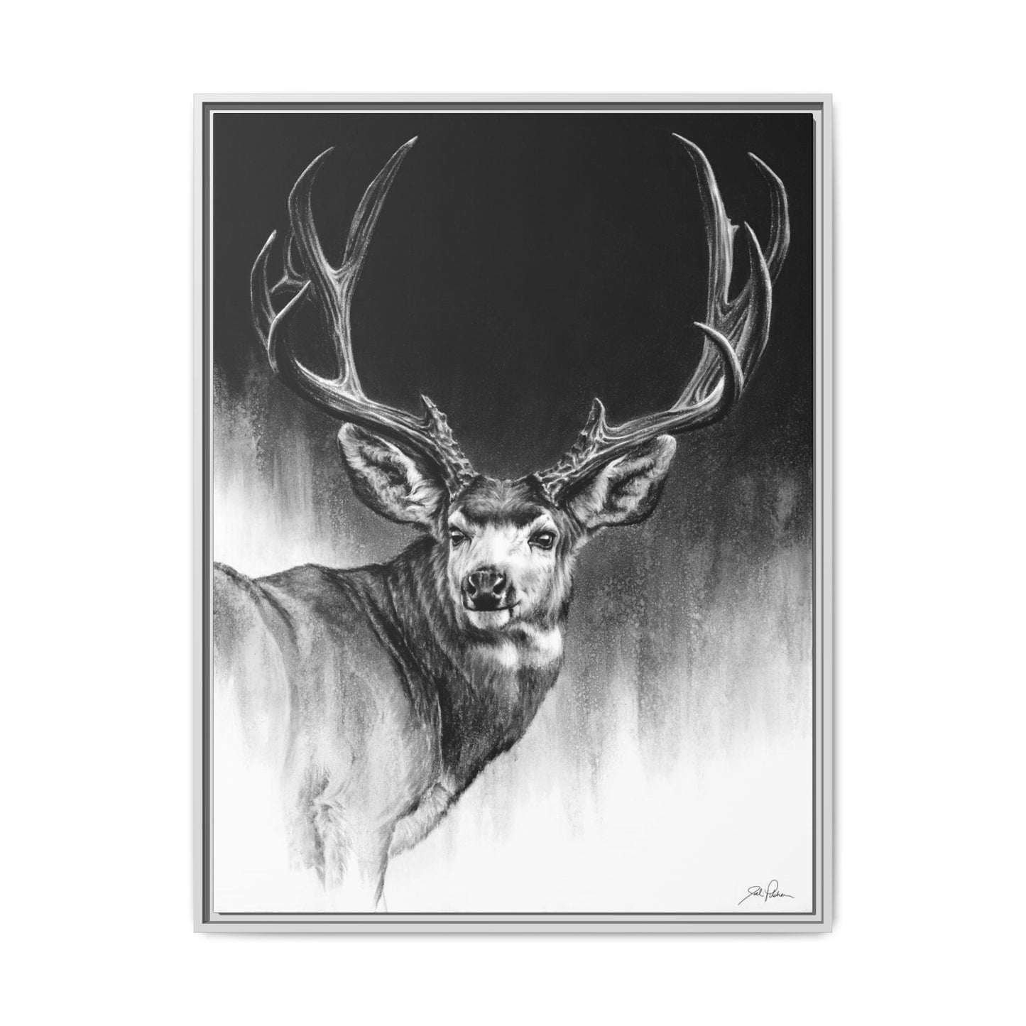 "Looking Back" Framed Canvas