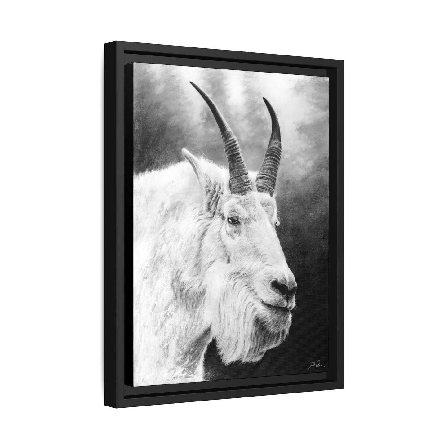 "G.O.A.T." Framed Canvas