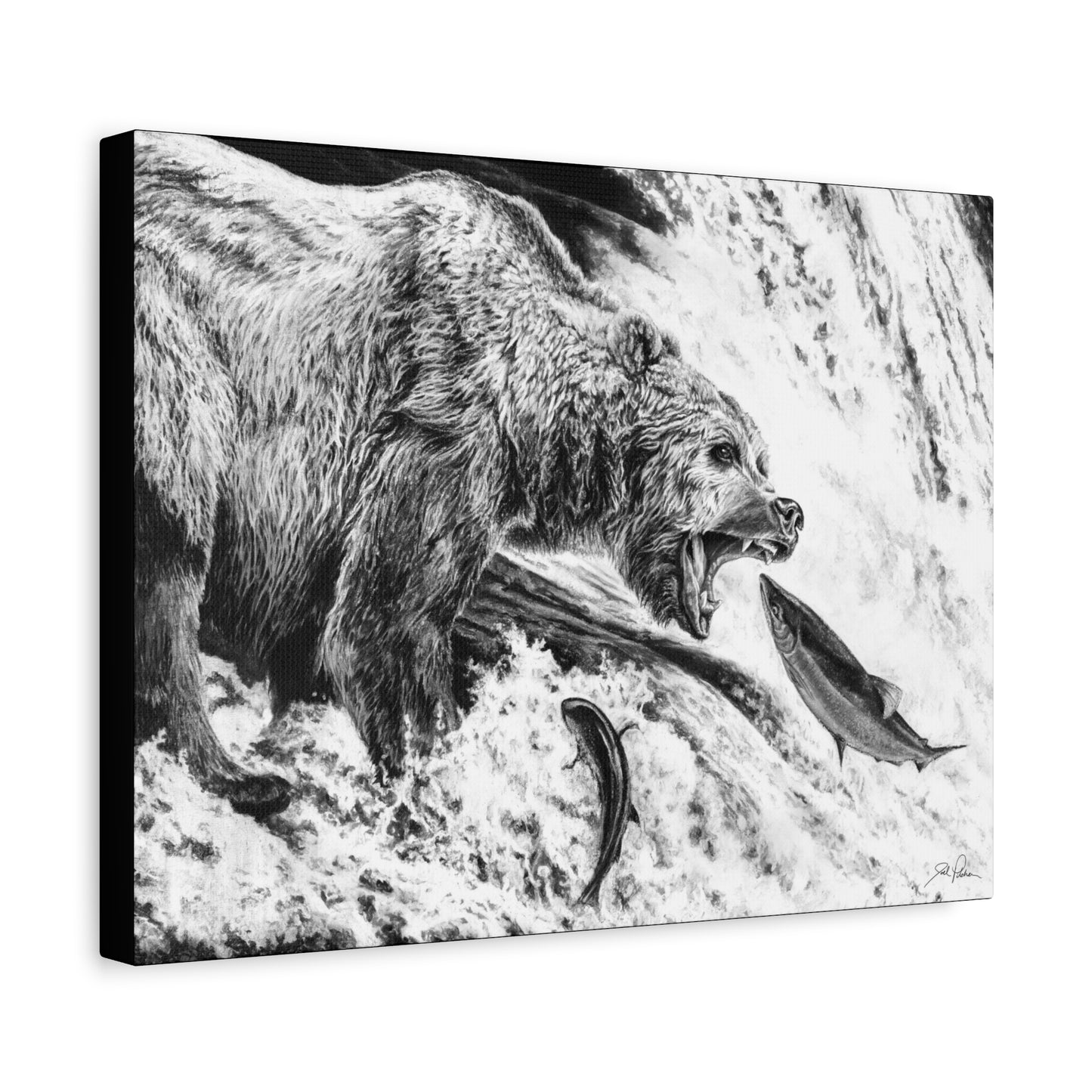 Gone Fishin'" Stretched Canvas