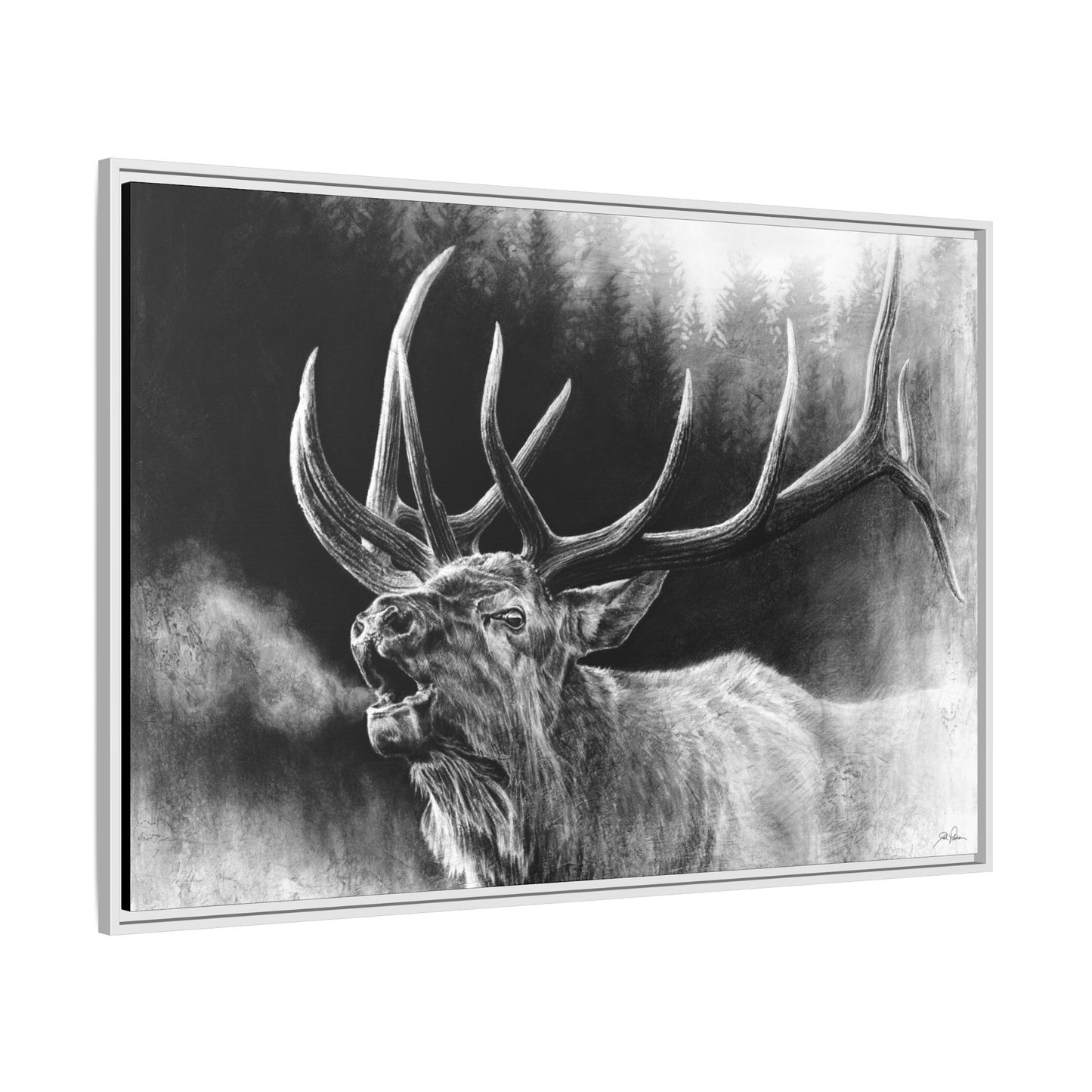 "Bugle Boy" Framed Canvas
