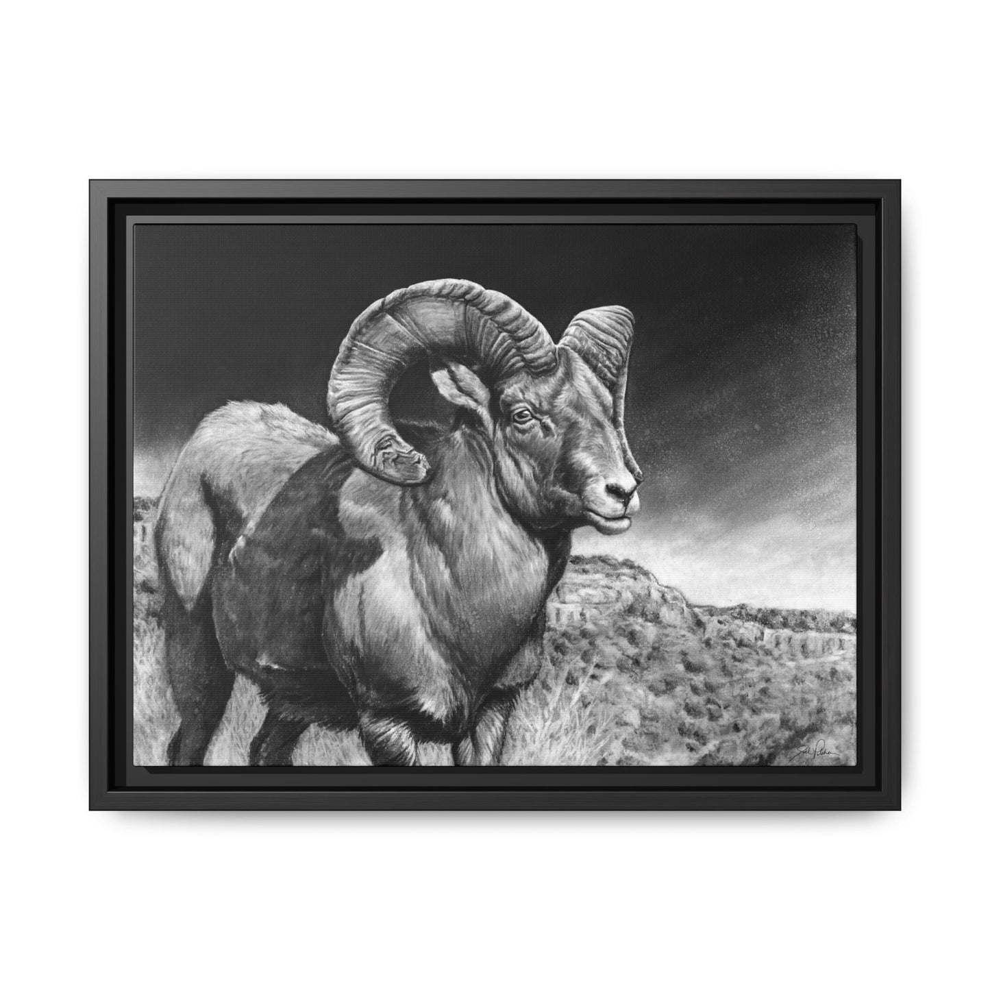 "High Class" Framed Canvas