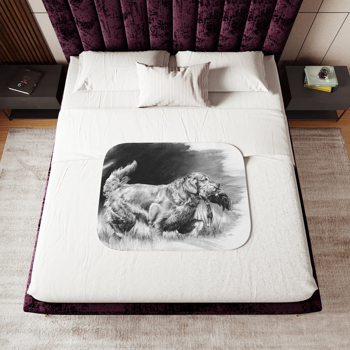 "Good Dog" Sherpa Blanket.