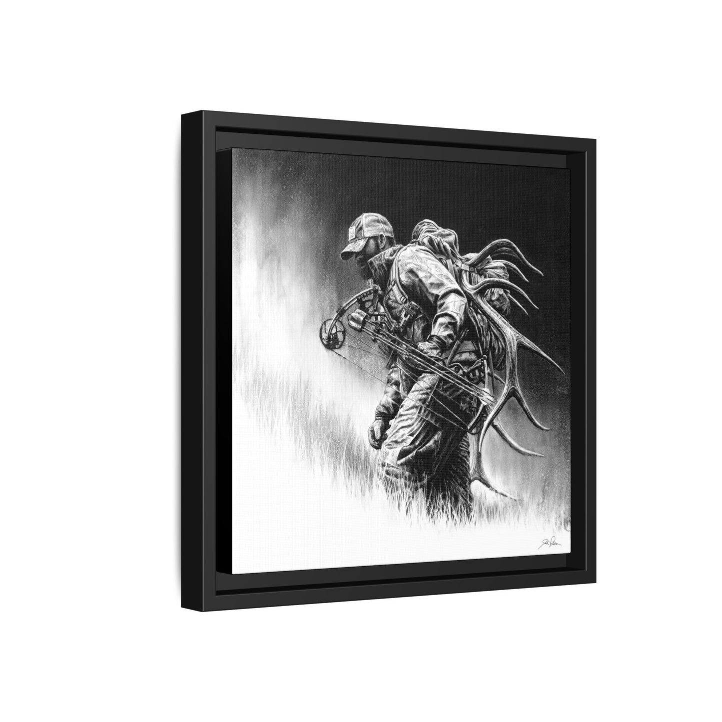 "Uphill Battle" Framed Canvas