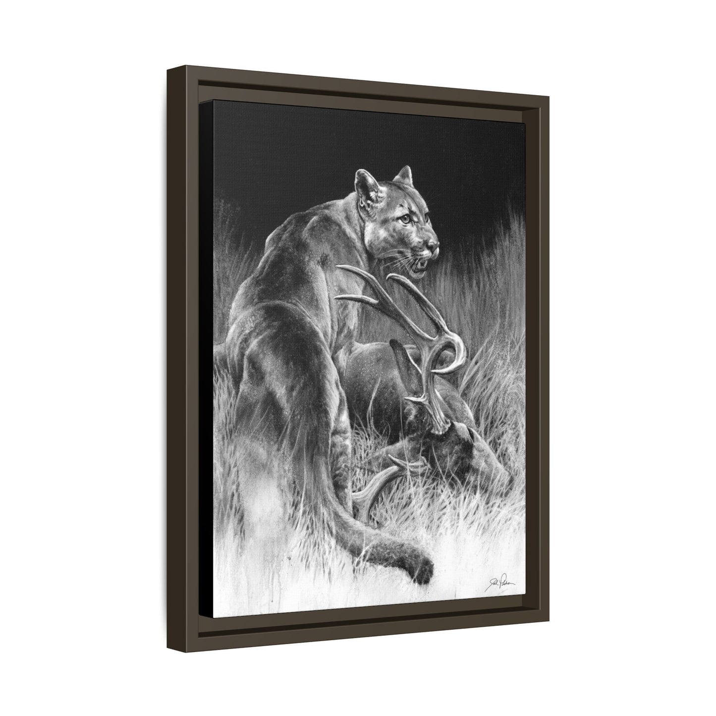 "Food Chain" Framed Canvas