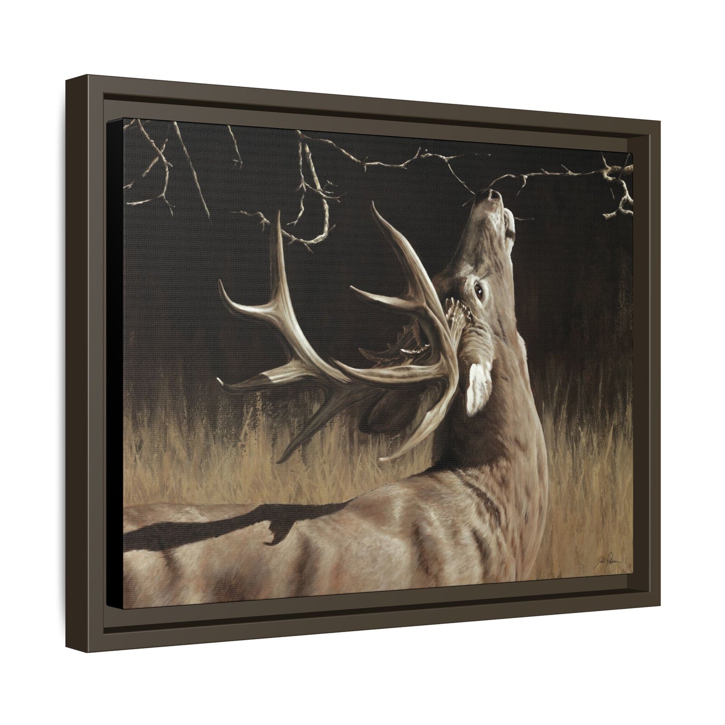 "Calling Card" Framed Canvas