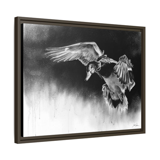 "Controlled Descent" Framed Canvas