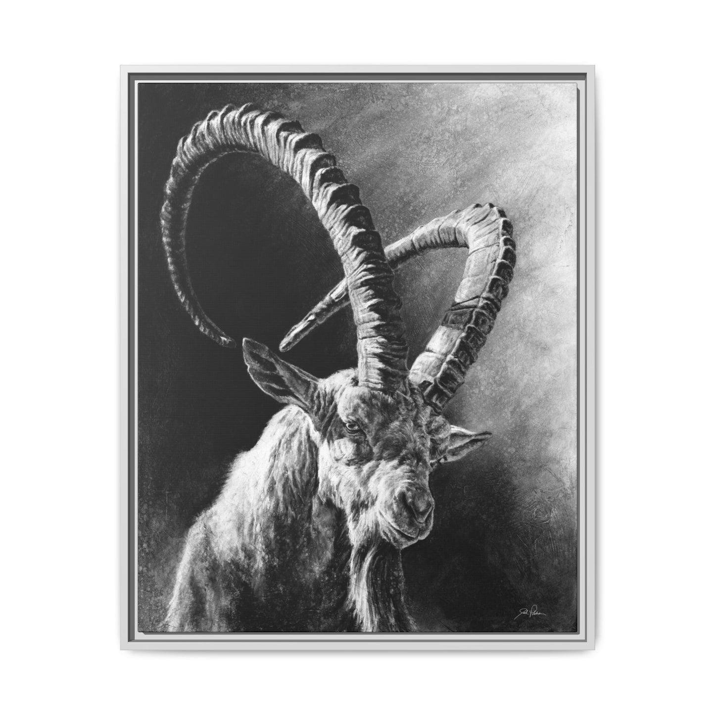 "Ibex" Framed Canvas