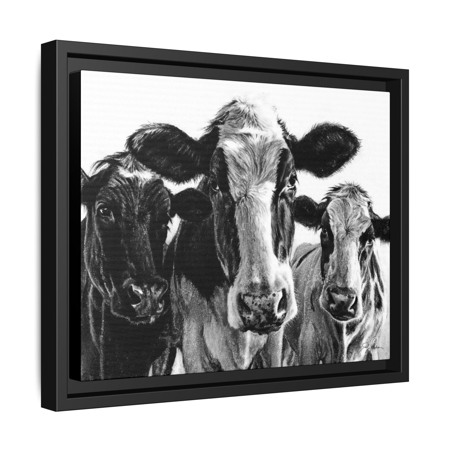 "Milk Maids" Framed Canvas