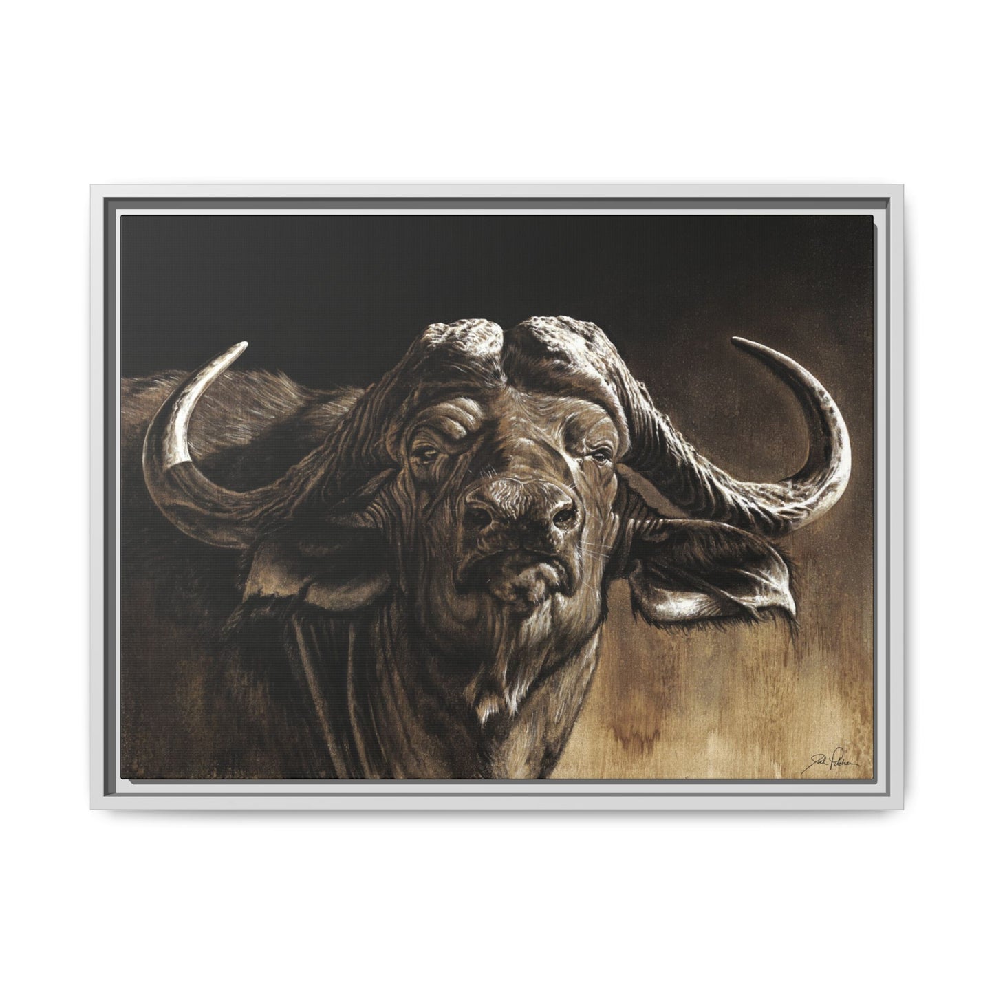 "Debt Collector" Framed Canvas