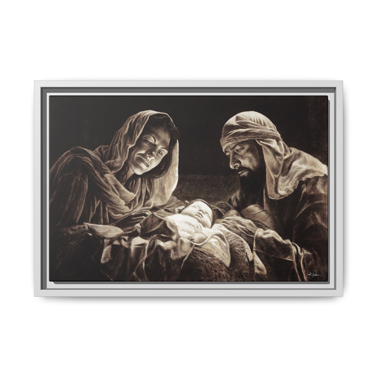 "Light of the World" Framed Canvas