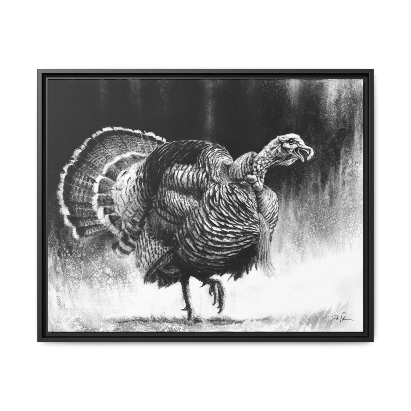 "Gobbler" Framed Canvas