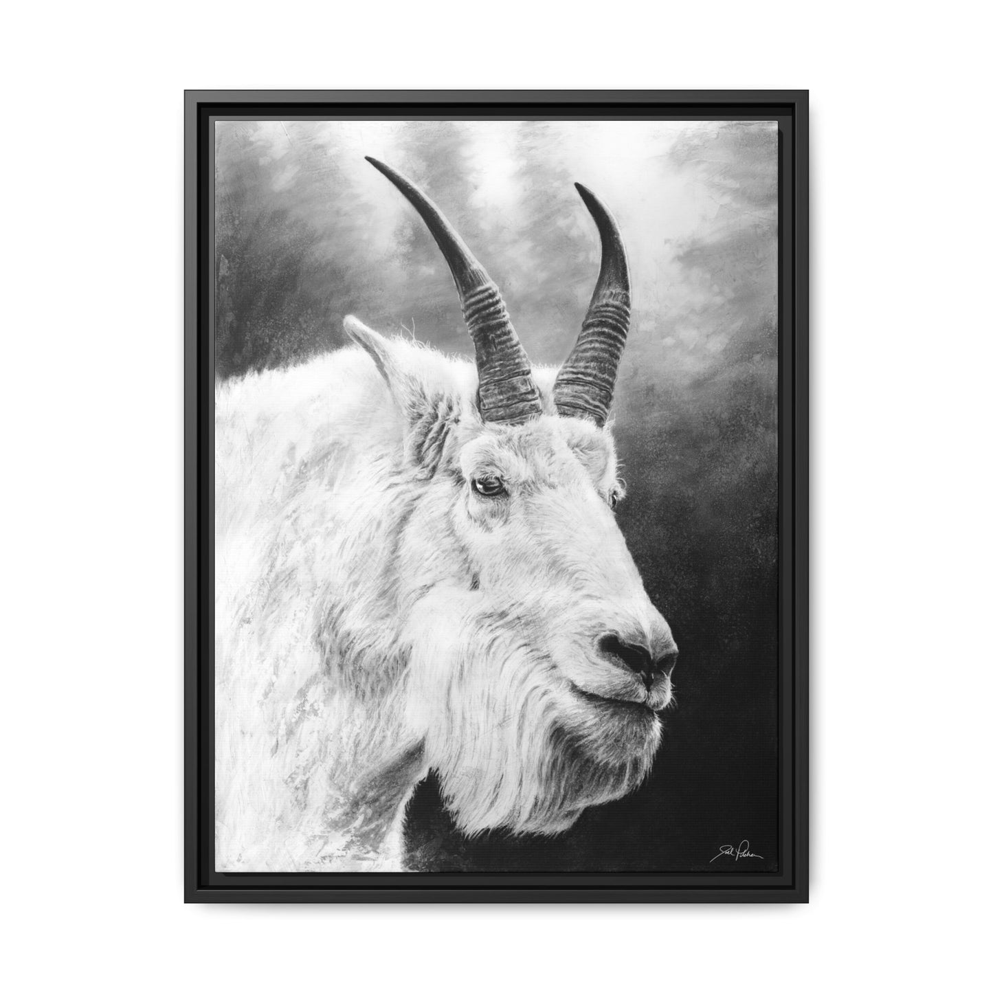 "G.O.A.T." Framed Canvas