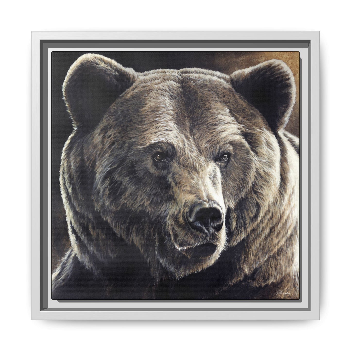 "Kodiak" Framed Canvas