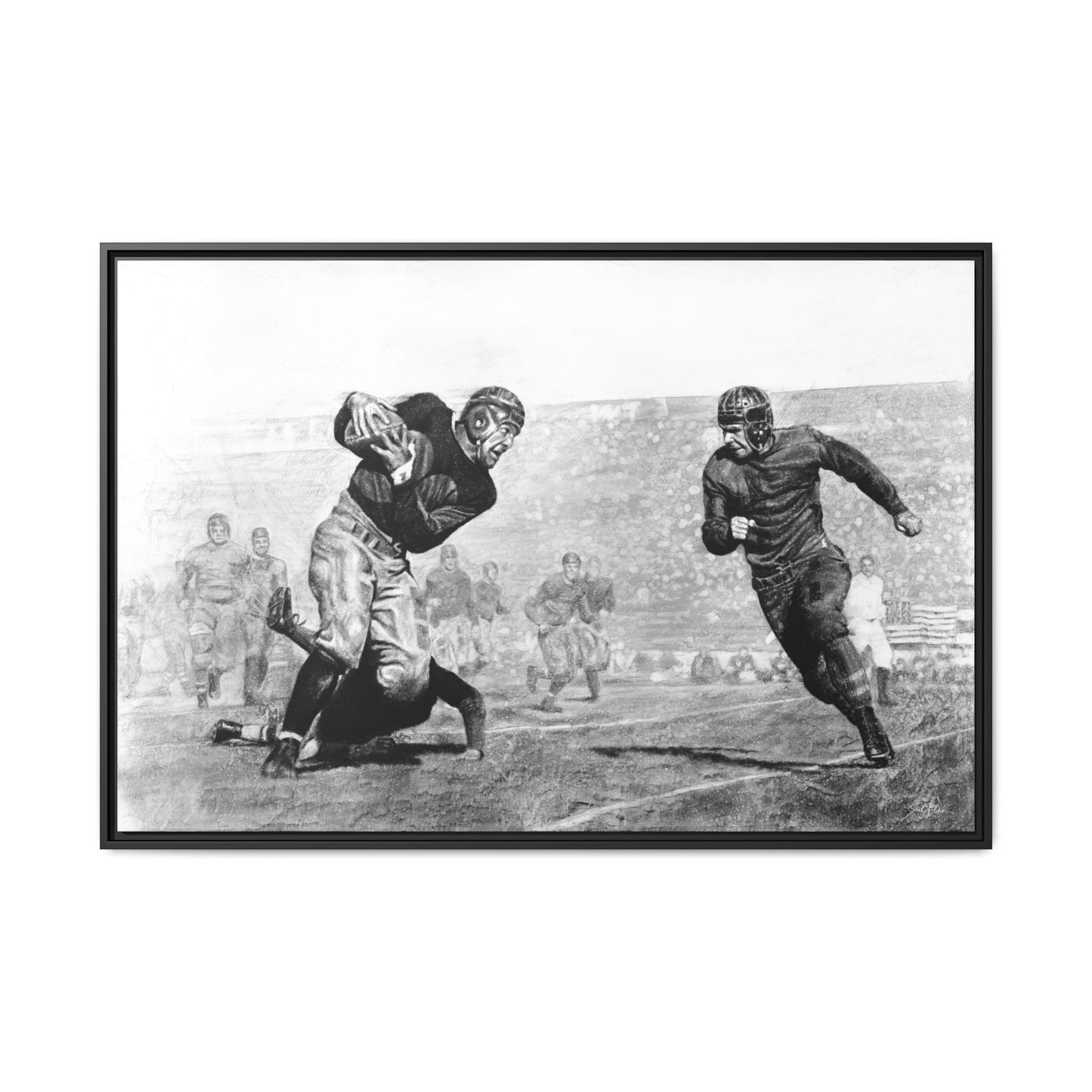 "Leatherheads" Framed Canvas