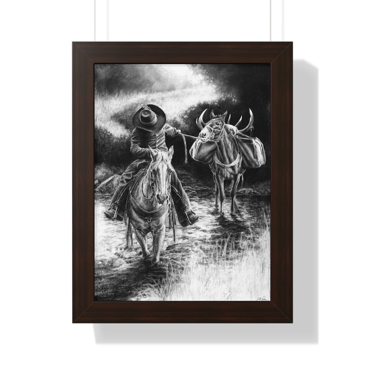 "Shallow Crossing" Framed Paper Print
