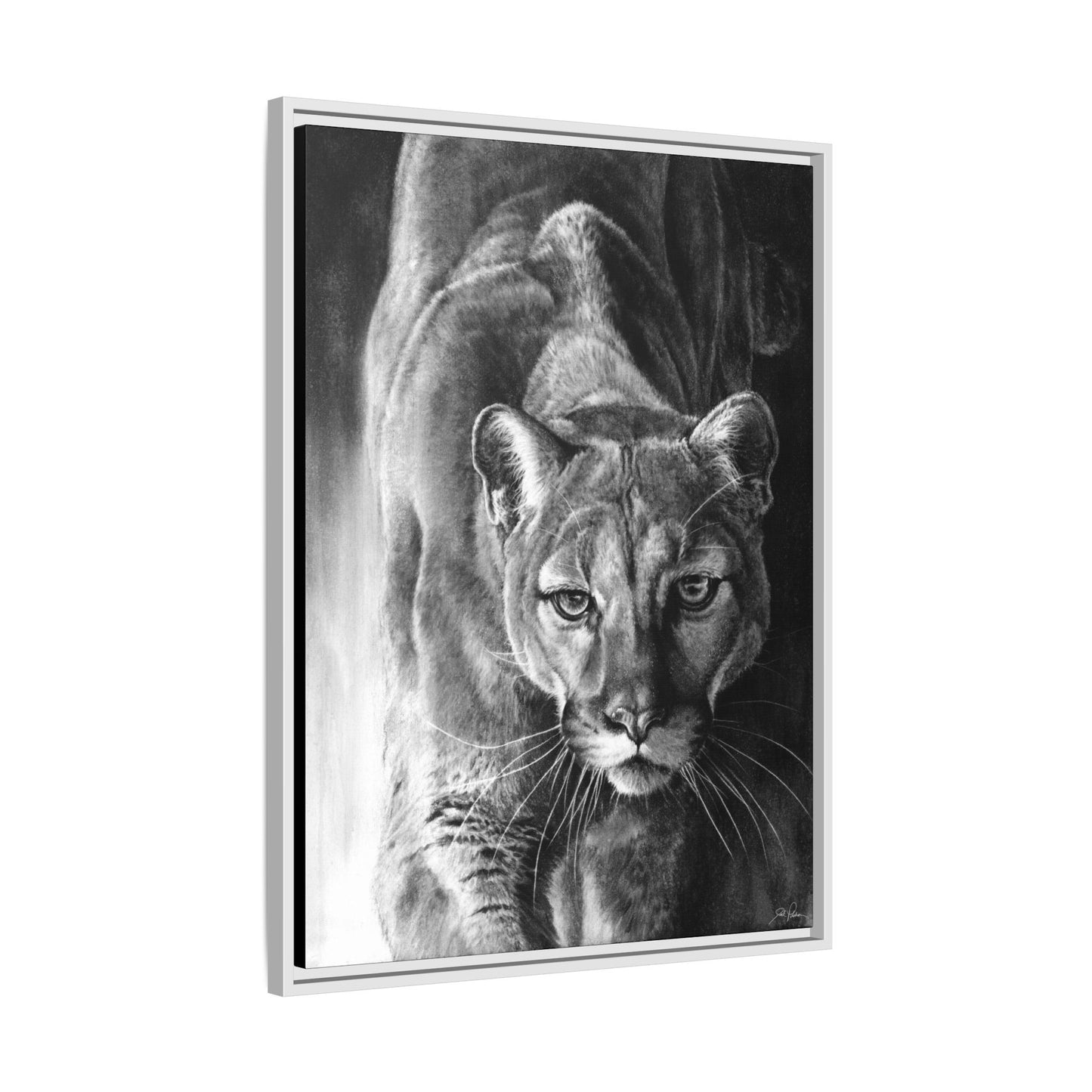 "Watcher in the Woods" Framed Canvas