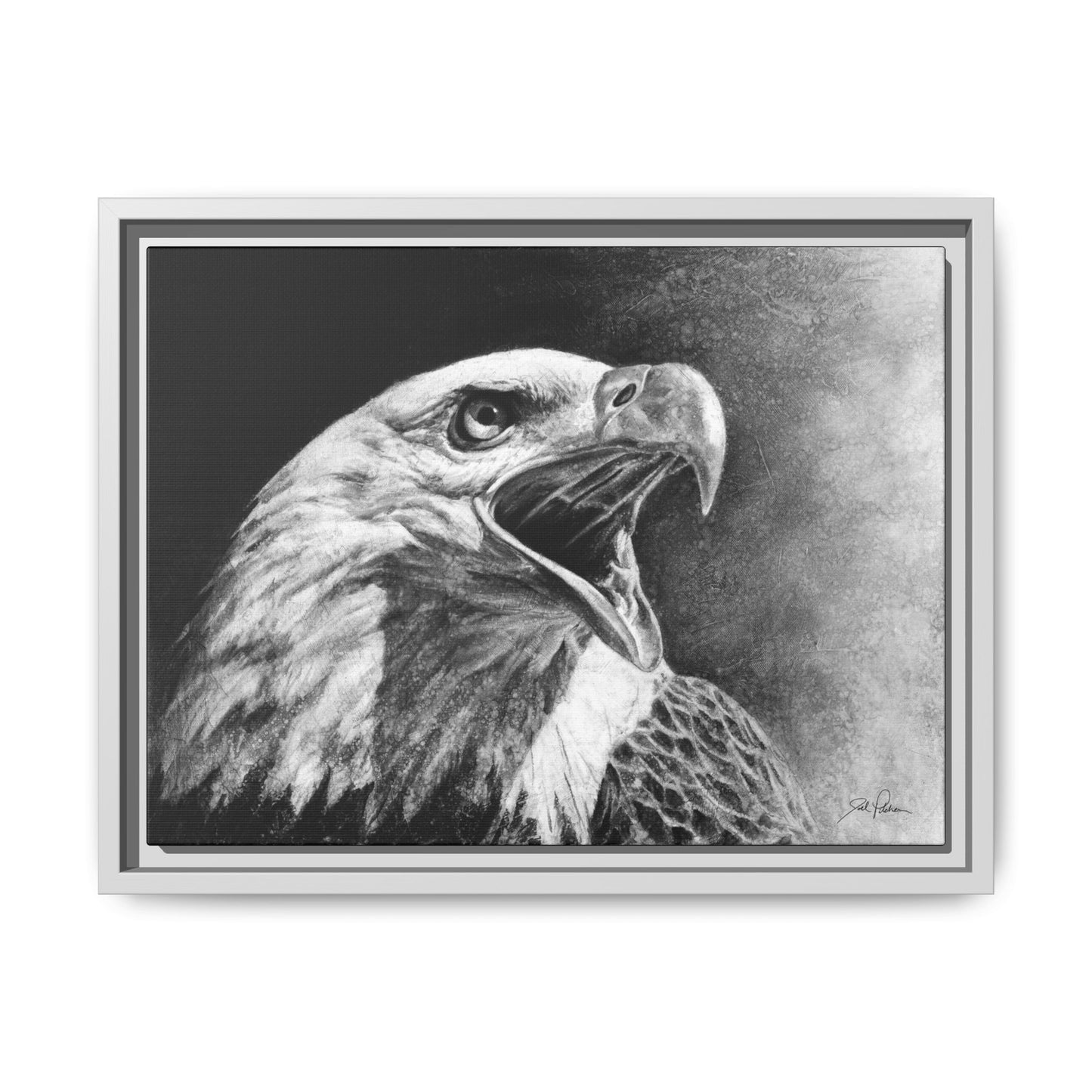 "Bald Eagle" Framed Canvas