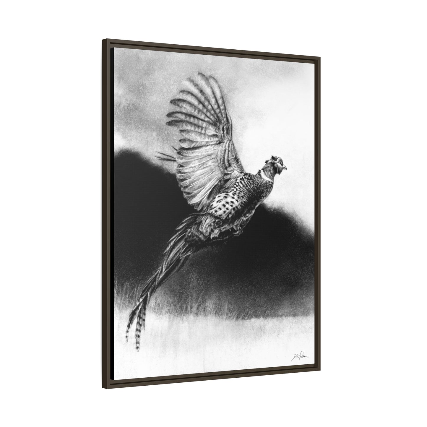 "Flushed" Framed Canvas