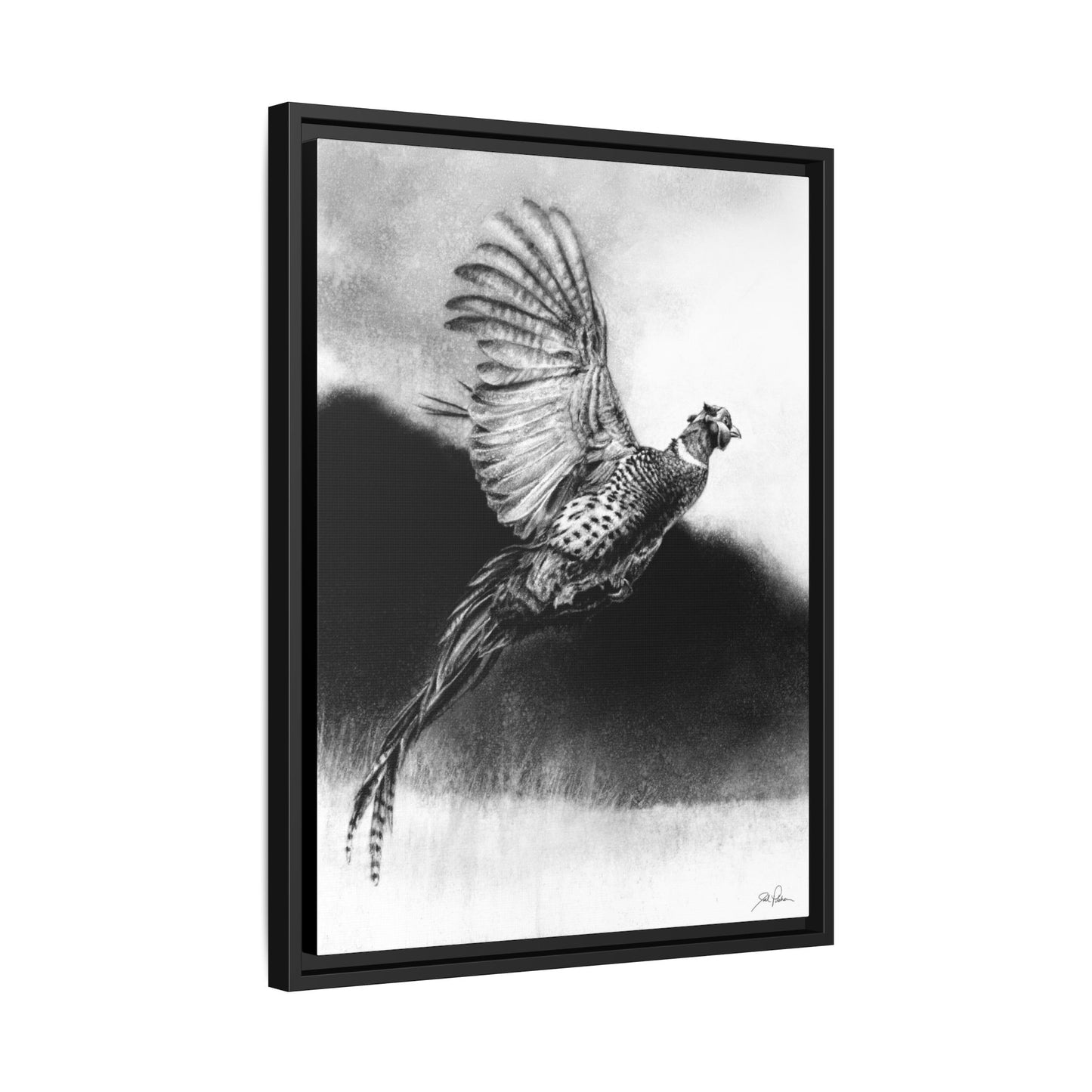 "Flushed" Framed Canvas