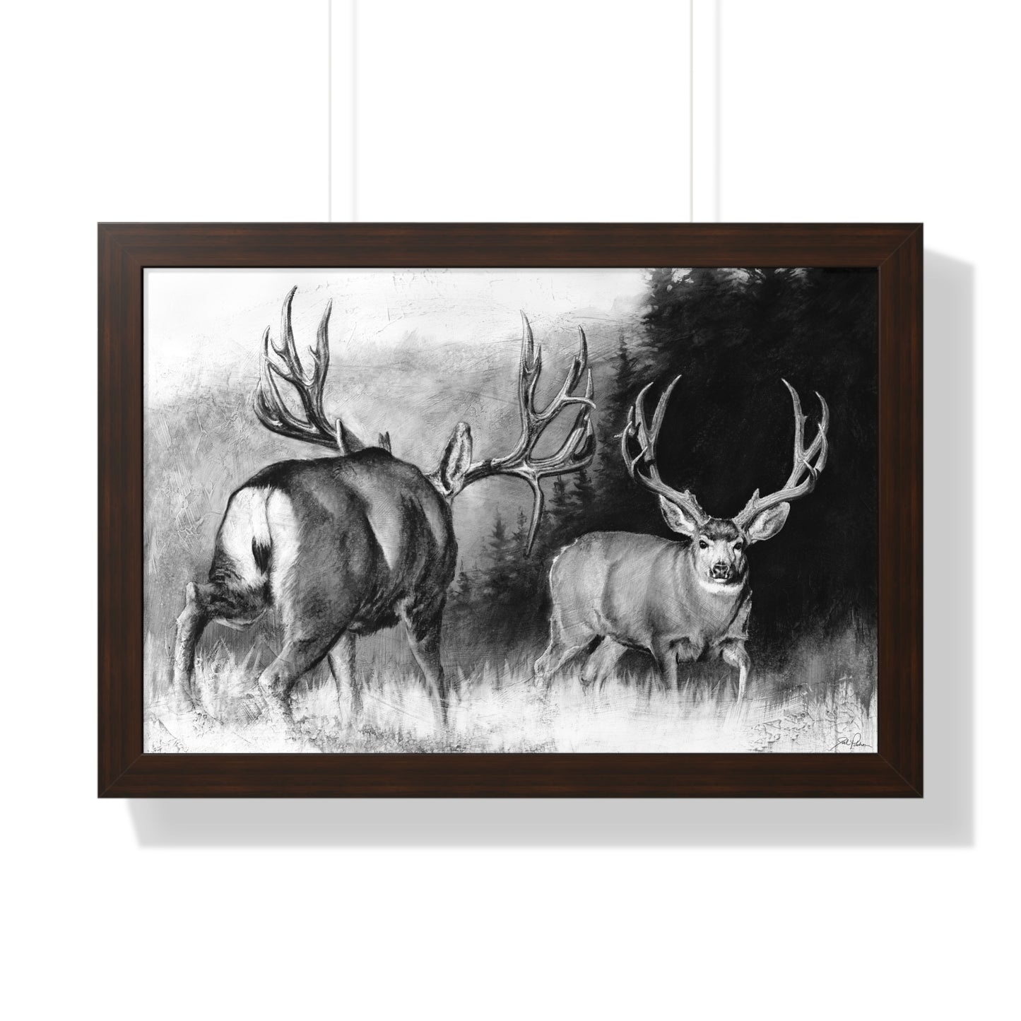 "Face Off" Framed Paper Print