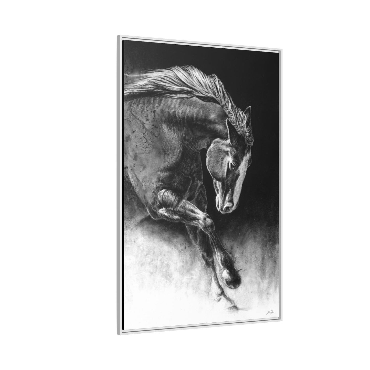 "Unbridled" Framed Canvas