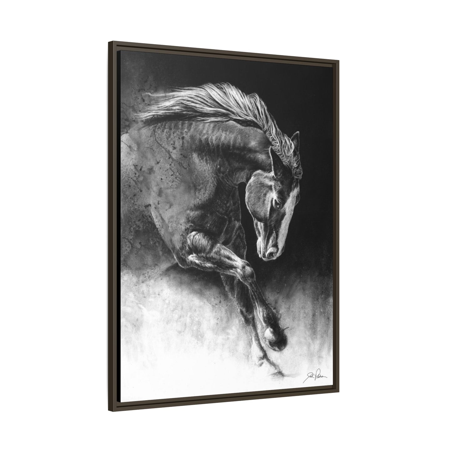 "Unbridled" Framed Canvas