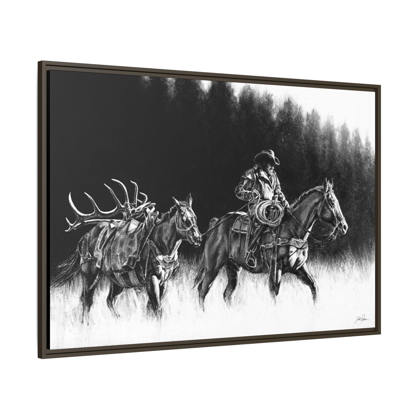 "The Long Haul" Framed Canvas