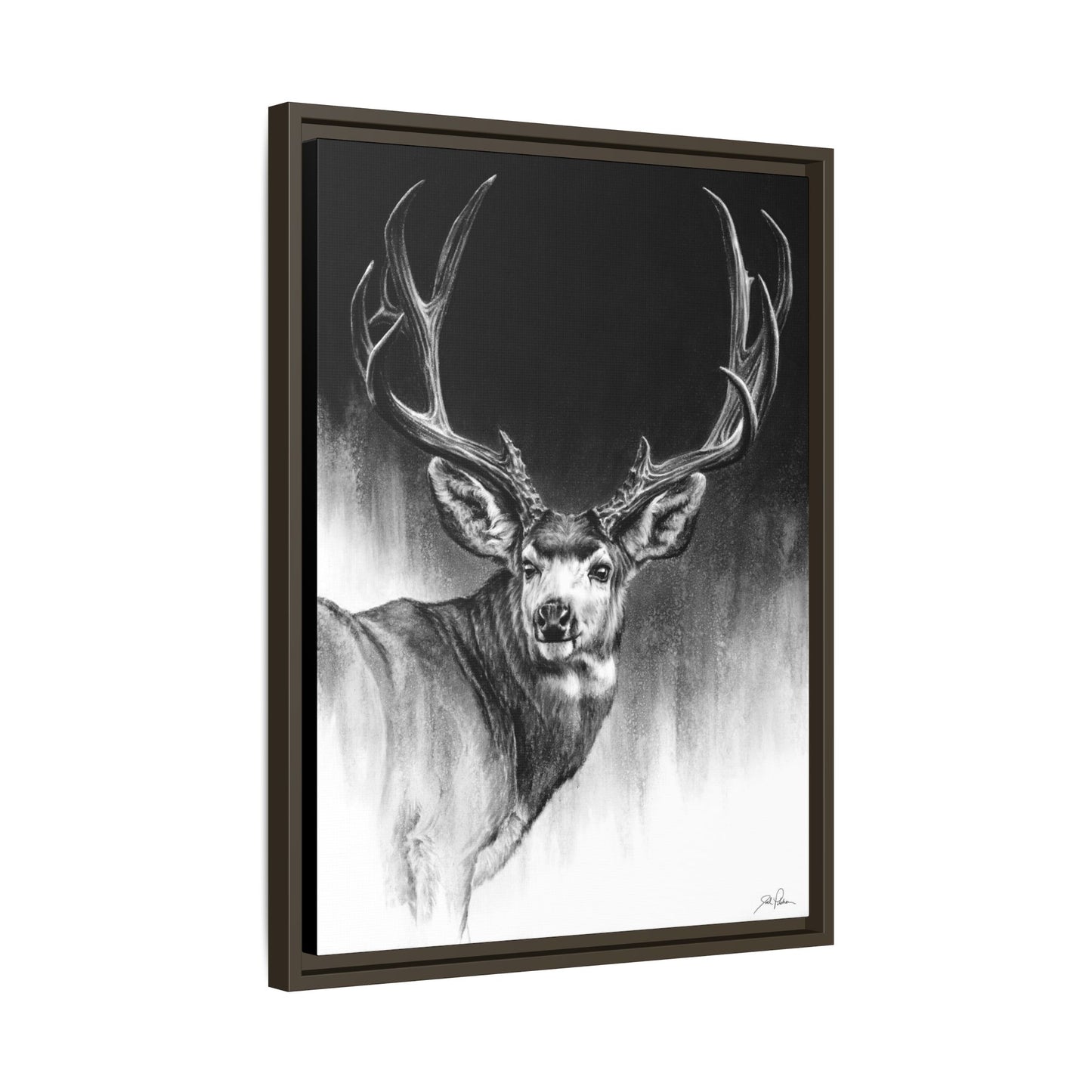 "Looking Back" Framed Canvas