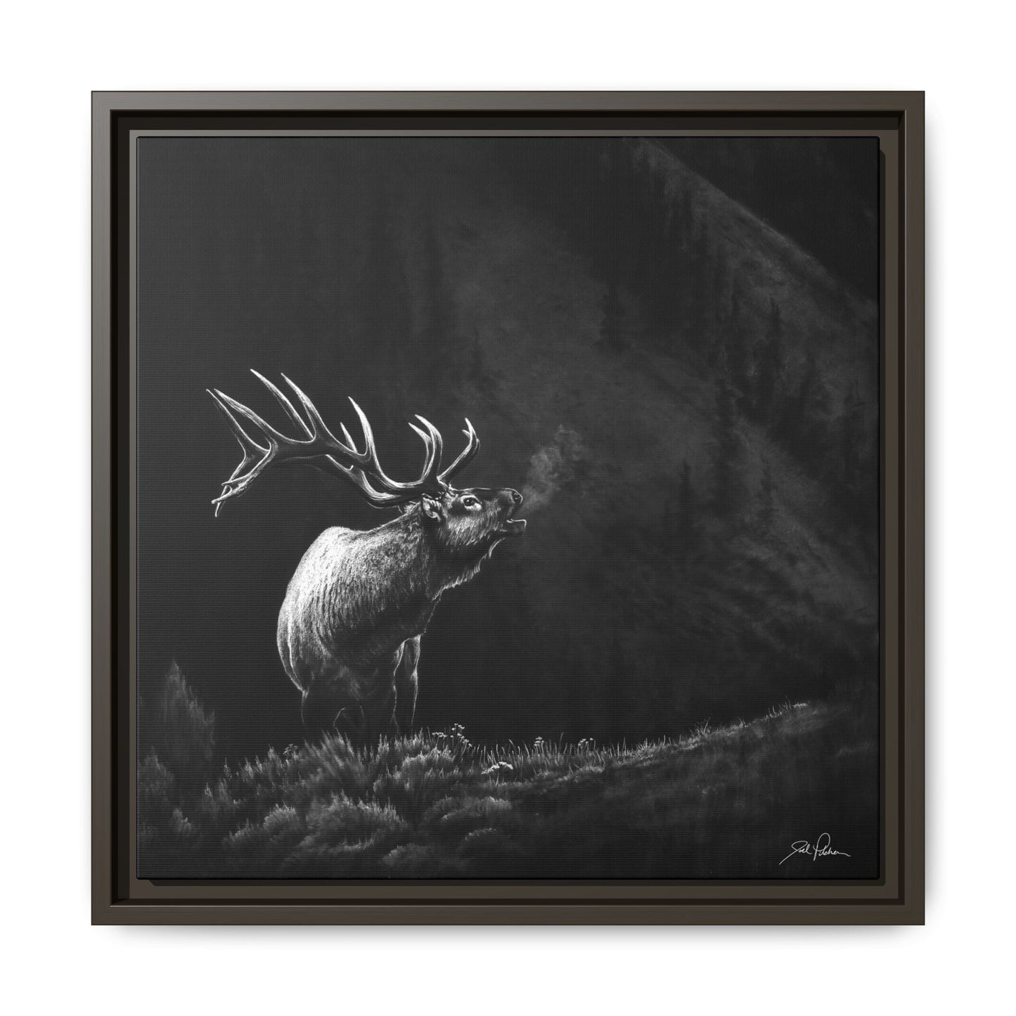"Mountain Monarch" Framed Canvas