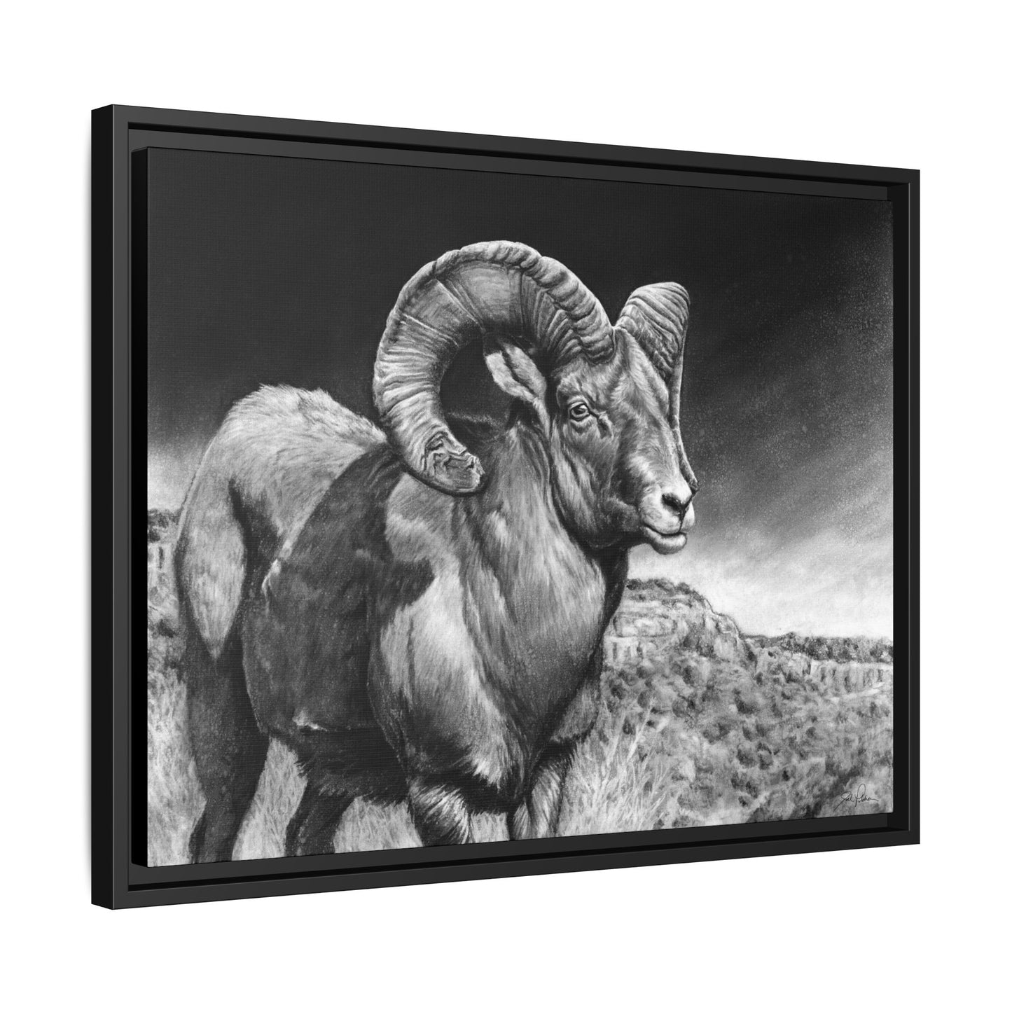 "High Class" Framed Canvas