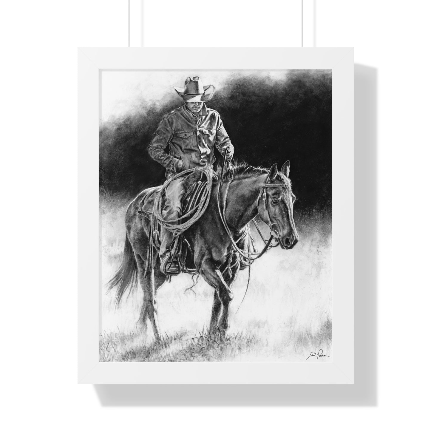 "Ridin' for the Brand" Framed Paper Print