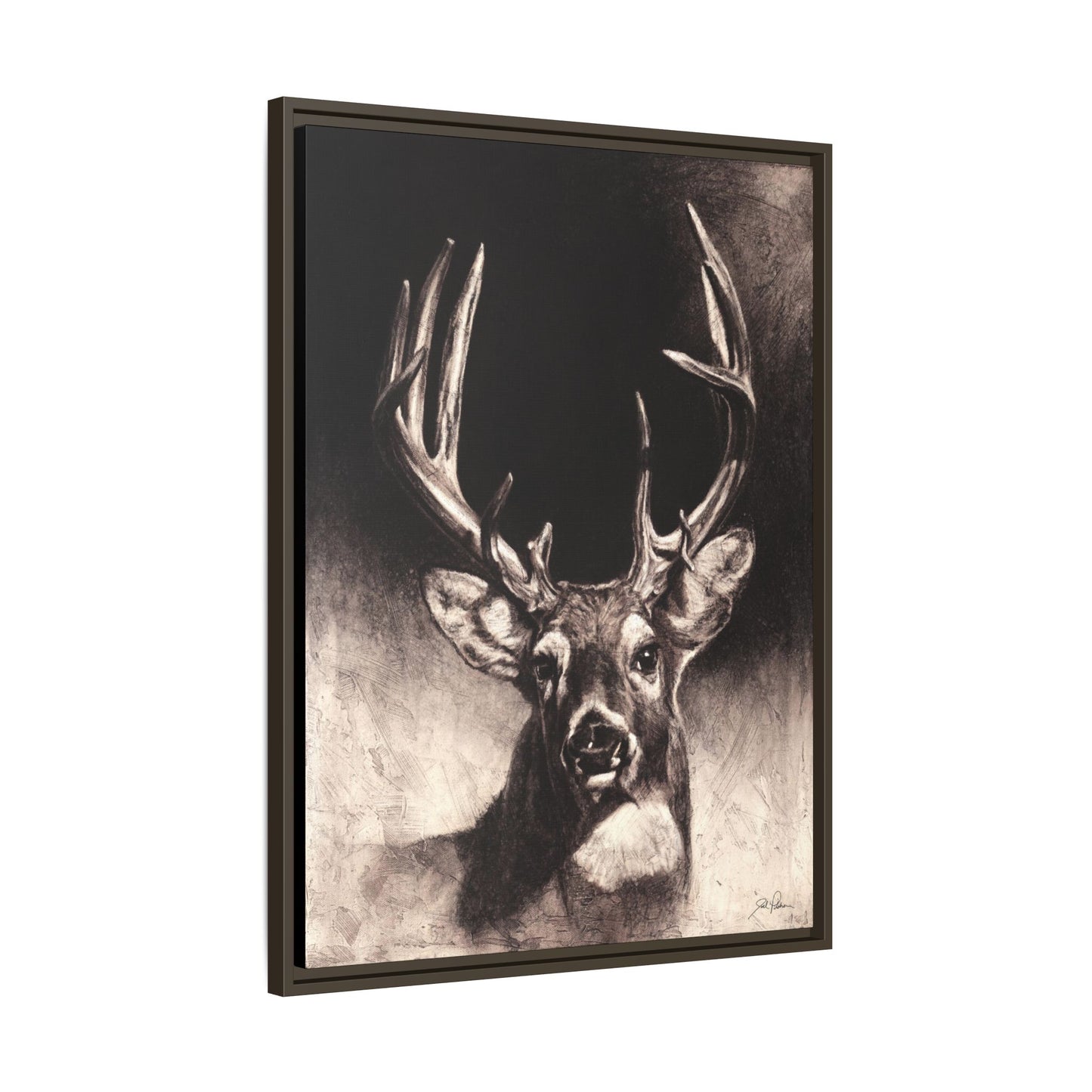 "Nice Buck" Framed Canvas