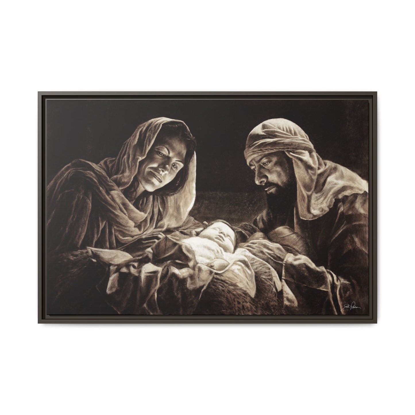 "Light of the World" Framed Canvas