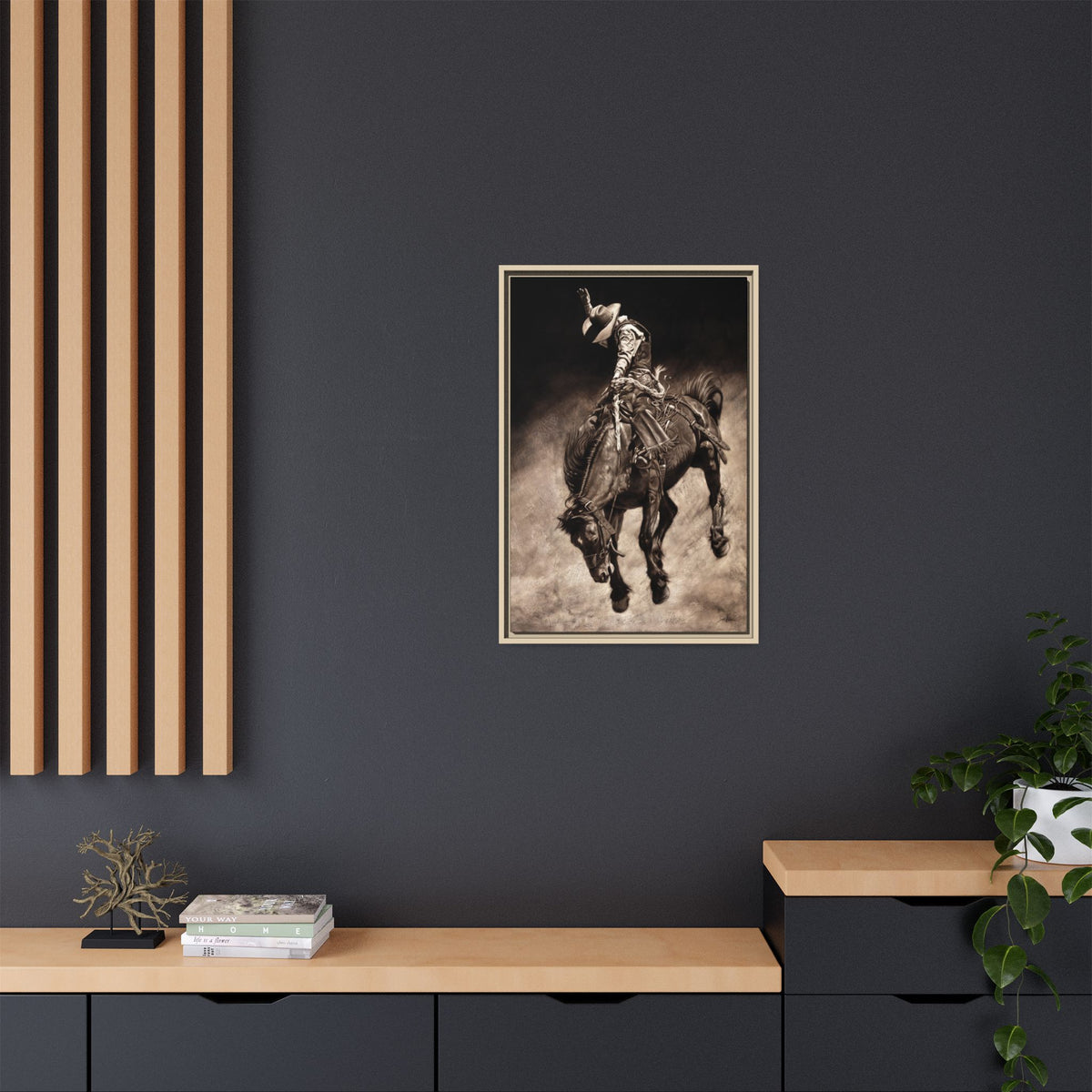 "Giddy Up" Framed Canvas